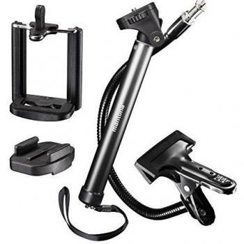 Mantona Schwanenhals Mini Selfie Stick für GoPro Hero