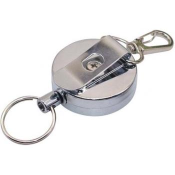 Telescopic Keyring with Adjustable Buckle and Wire Rope