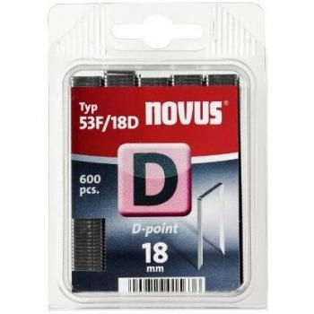Novus 600 Agrafes plates 53F/18D mm