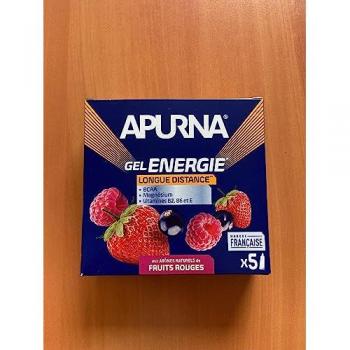 Lot de 5 Gels Énergétiques Longue Distance – Saveur Fruits Rouges (Apurna)