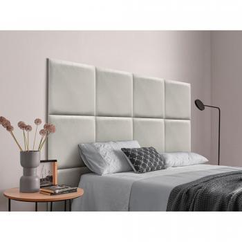 Cabecero de Dormitorio Dhome con Paneles de Terciopelo Premium