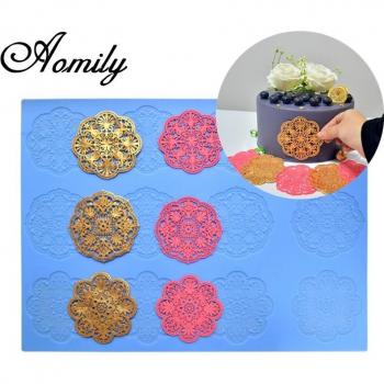 Elegant Lace Snowflake Cake Decor Mold