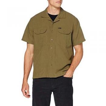Chemise Casual Blanc avec Manches Roulées Lee Worker Shirt SS XS Homme