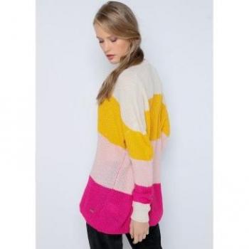 Lois Jeans Jersey Casual Multicolor Jaquard 2024 L Rosa Acrílico