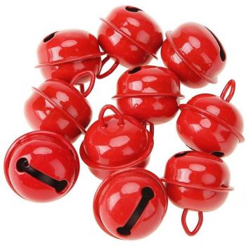 20pcs 25mm Metal Jingle Bells for Holiday Pet Pendants