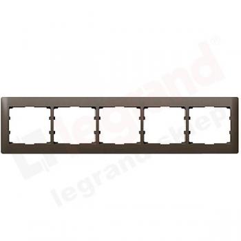 Programma di commutazione Legrand 5‑Gang Galea 771205 (bronzo scuro)