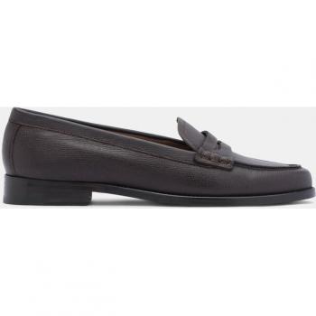 Mocasines LOTTUSSE para Mujer en Cuero Marrón Oscuro