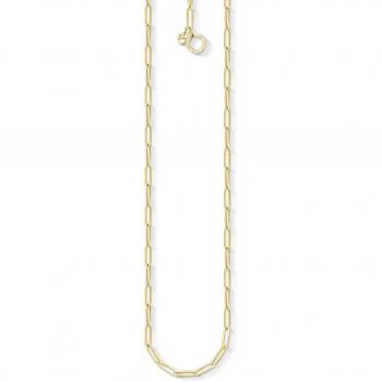 Cadena charm Thomas Sabo de 70 cm en plata y oro de 18k