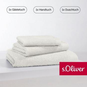 S.Oliver Handtuch Set s. Oliver, luxuriös und saugfähig, 3 Stück