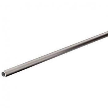 Profilo tondo in alluminio per rivestimenti 16x1 mm 1 metro Argento conf. 5 unità