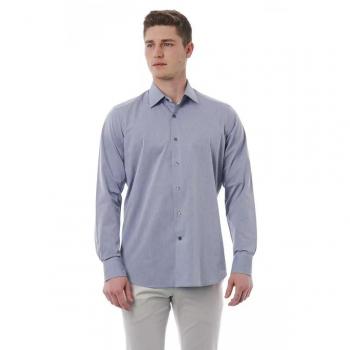 Bagutta Classic Gray Cotton Shirt