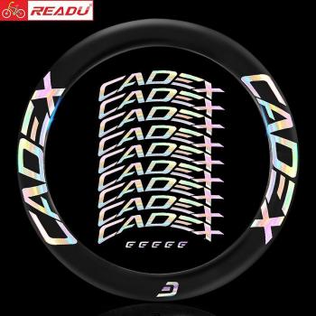 Pegatinas Brillantes para Ruedas de Bicicleta Cadex 65D