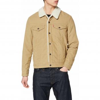 Levi's Type 3 Sherpa Trucker, Manteau Homme, Beige