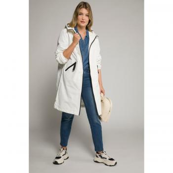 Giacca impermeabile con coulisse, Donna, Beige, Taglia: 64/66, Poliestere