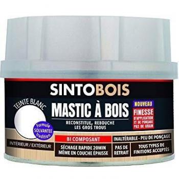 Mastic fin Sinto bois – Blanc – Boîte 500 ml