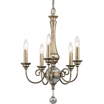 Elstead Rosalie 5-Light Gold Finish Chandelier