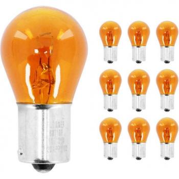 Ampoule clignotante standard 12V 21W BA15s orange x10
