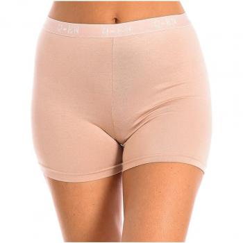 Leggings Corti in Microfibra di Bamboo Kisses & Love Beige XL
