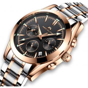 Men's Waterproof Dress and Sport Watch