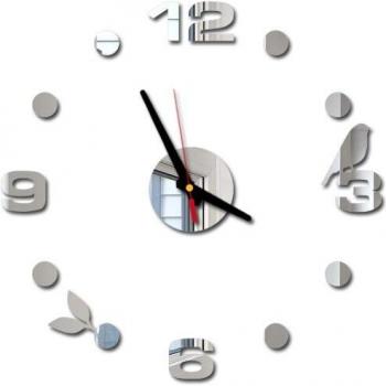 Quarz Wanduhr mit Spiegeleffekt