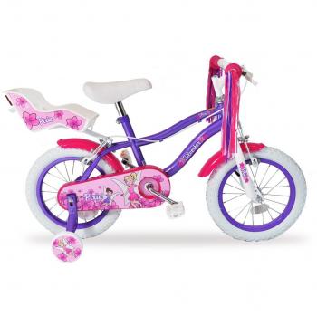 Silverfox Pixie Girls 14-Inch Wheel Bike in Purple