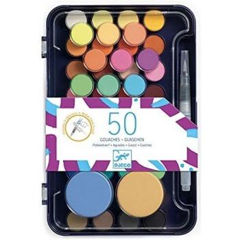 Djeco Set di colori a tempera 50 colori