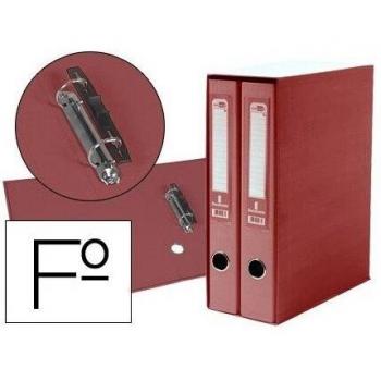 Módulo de Pastas Liderpapel 2 Folio 2 Anéis Alavanca 75mm Vermelho