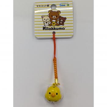 Kiiroitori Rilakkuma Bell Pendant Box (Ushikubo Crafts, 1.75×1.9 cm)