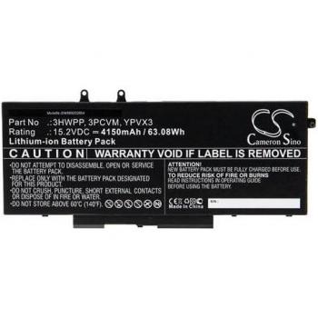 Batterie Li-ion vhbw pour Dell Latitude 15 5511 VNJNW, 5511 Y4MGM (4150mAh, 15,2V)