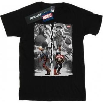 Marvel Damen Boyfriend-T-Shirt mit Falcon und Captain America