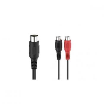 Hama redukce 5‑pin DIN vidlice pro 2 cinch zásuvky
