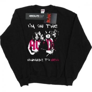 AC/DC Uomo I'm On The Highway To Hell Felpa in Cotone