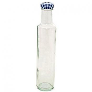 Transparent 250 ml Kilner Dressing Flask – White