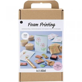Mid‑Green & Beige Foam Card Studio