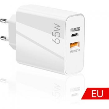 USLION 65W Type C PD USB Charger for iPhone, Xiaomi, Laptop
