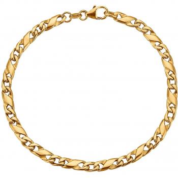 KLiNGEL Unisex-Armreif: Vergoldetes Silber 925