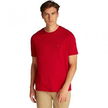 Herren T-Shirt von Tommy Hilfiger, unifarben, 100% Baumwolle