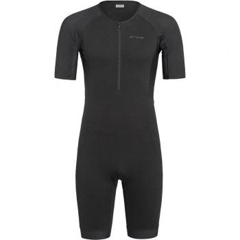Orca Men’s Black/White Trisuit – Short Sleeve XS