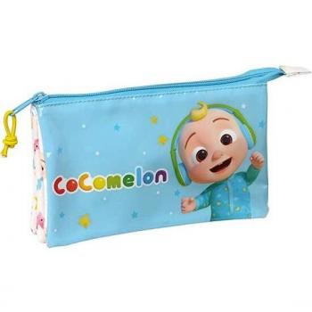 Cocomelon Kinderfedermäppchen Weiß Bunt (22 X 12 X 3 Cm)