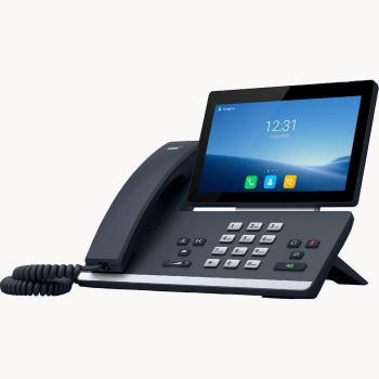2N D7A IP Phone, Dual RJ‑45 Ports, PoE – Black LCD
