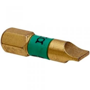 Punta Taglio Viti Diamante 1/4 25 mm con Larghezza Bi-Torsione x Blade Spessore 6,5 × 1,2 mm