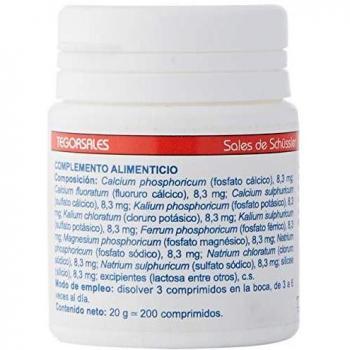 Tegor Laboratorios Tegorsales 18 200C. 20Grs. Tegor Laboratorios S.L