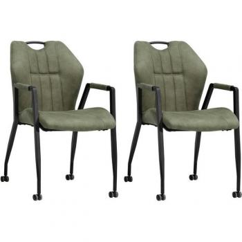 Armlehnstuhl Point von OMG Design, 2er Set mit Rollen
