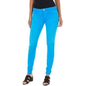 Jeans Mujer Efecto Gastado y Tejido Elástico