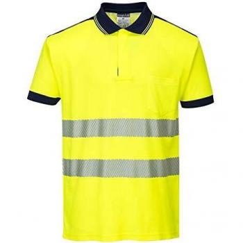 Portwest PW3 Hi Visibility Cotton Polo Shirt