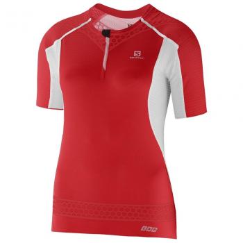 S-Lab Exo Zip Camisa Vermelha Feminina