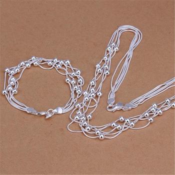 Accessorio da Sposa: Collana Argento Sterling con 5 Perline Classiche