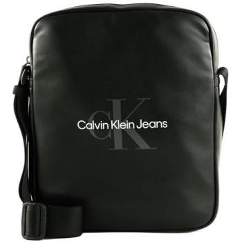 Calvin Klein Jeans Monogram Soft Umhängetasche 22 cm Schwarz