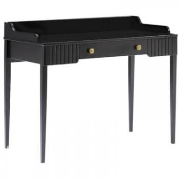 Scrivania consolle RENEVI in MDF Nero Opaco di Pascal Morabito