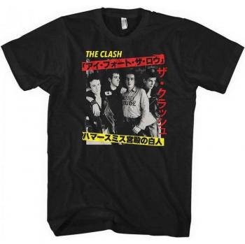 Maglietta Unisex Nero The Clash Kanji XXL